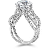The Valencia Diamond Ring in Platinum